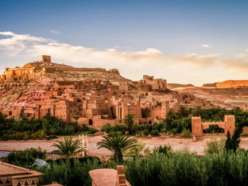 Scenic view of a vibrant Moroccan city, showcasing its beauty and charm, ideal for travelers seeking the best  morocco tours.