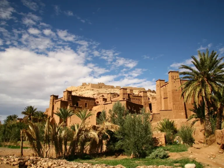 Ruins of an ancient city in Morocco, showcasing historical architecture and remnants of past civilizations.